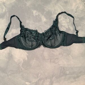 NWOT Soma Sensuous Lace Underwire Unlined 34 DD Bra in Teal